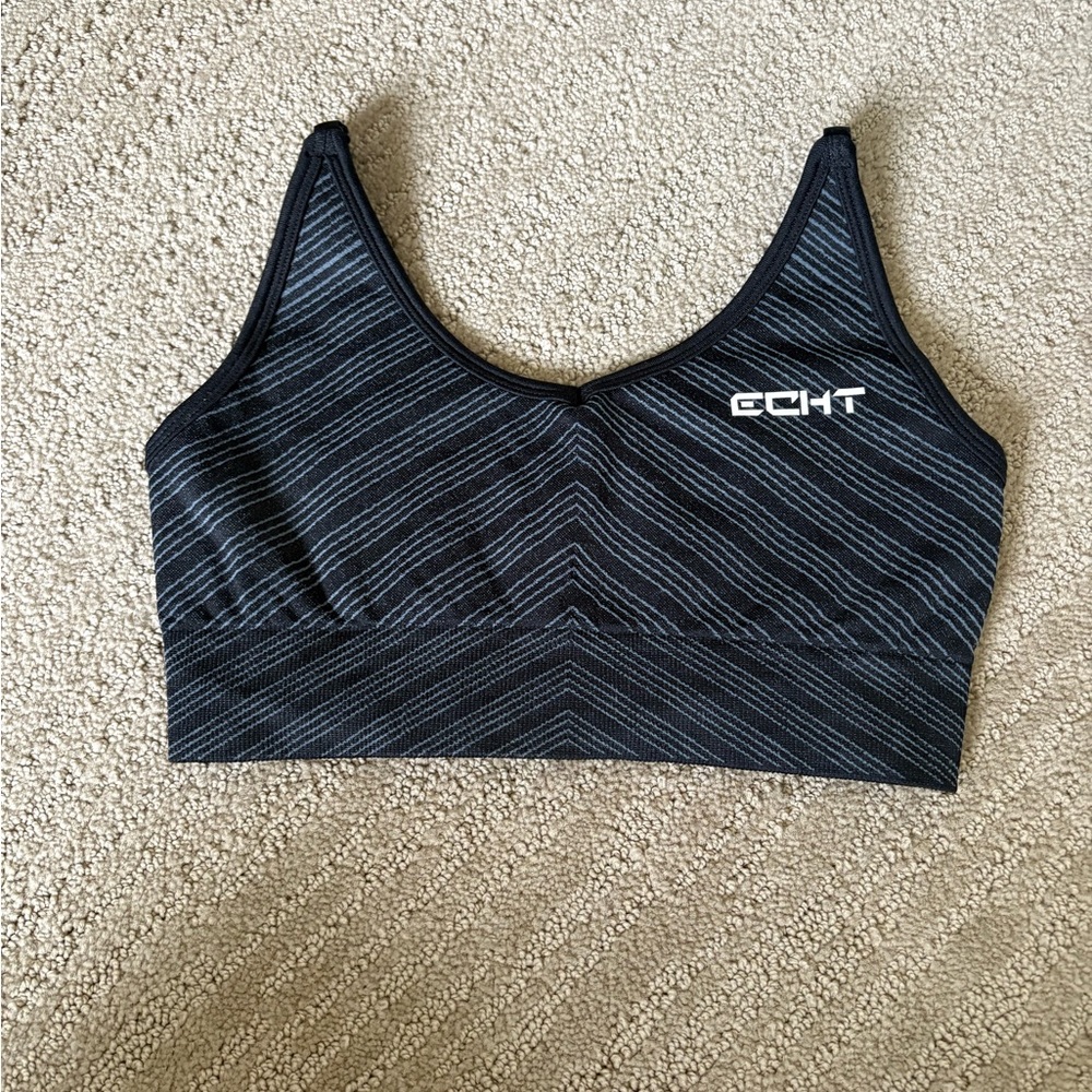 ECHT Charcoal and Slate Sports Bra